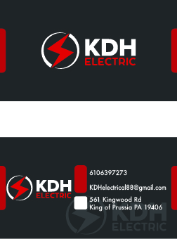 KDH Electric - business cards