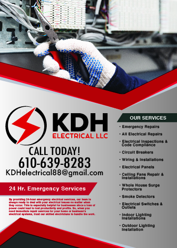 KDH Electrical - flyer 5x7
